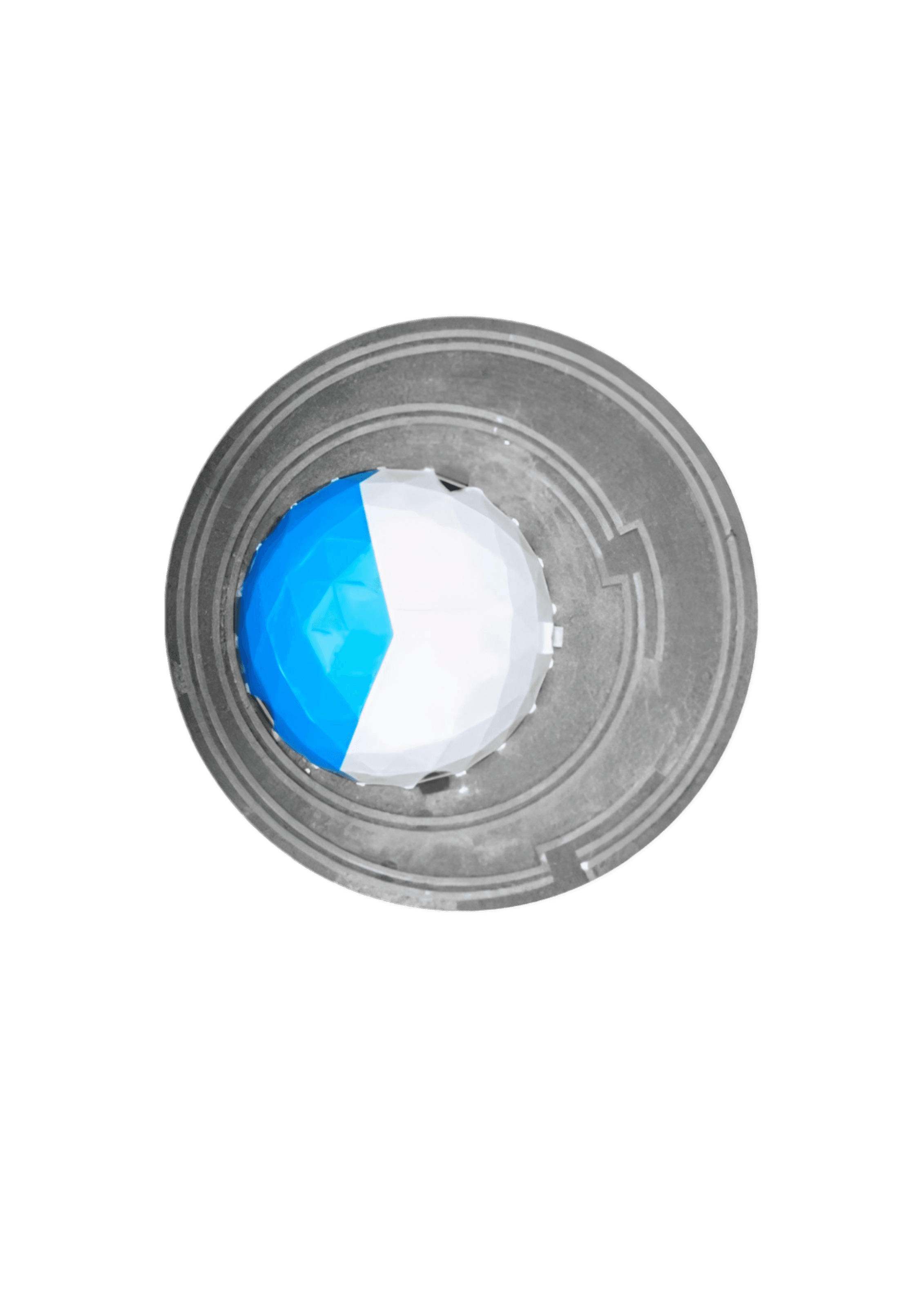 Pepe Dome - Luftaufnahme der geodätischen Kuppel